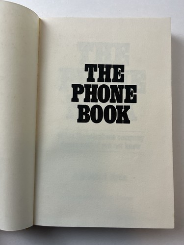 💥1976 THE PHONE BOOK: WHAT THE TELEPHONE COMPANY WOULD RATHER YOU NOT KNOW! - Picture 3 of 7