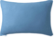 Premium Toddler Pillow and Ocean Blue Pillowcase, 13 X 18. Machine Washable, Erg