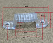 FLEXIBLE SILICONE MOUNTING CLIPS PACK OF 50 FOR LED STRIP