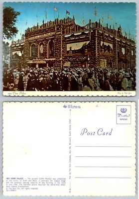 1921 Mitchell Corn Palace South Dakota Postcard Dexter Press Scalloped Edges
