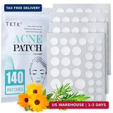 Pimple Patch Acne Patch, 4 Sizes 140 Patches Acne Absorbing Cover Patch, Hy