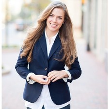 J. CREW Schoolboy Blazer Navy Blue Wool Stretch Sz 0 NWT 228 3P16 