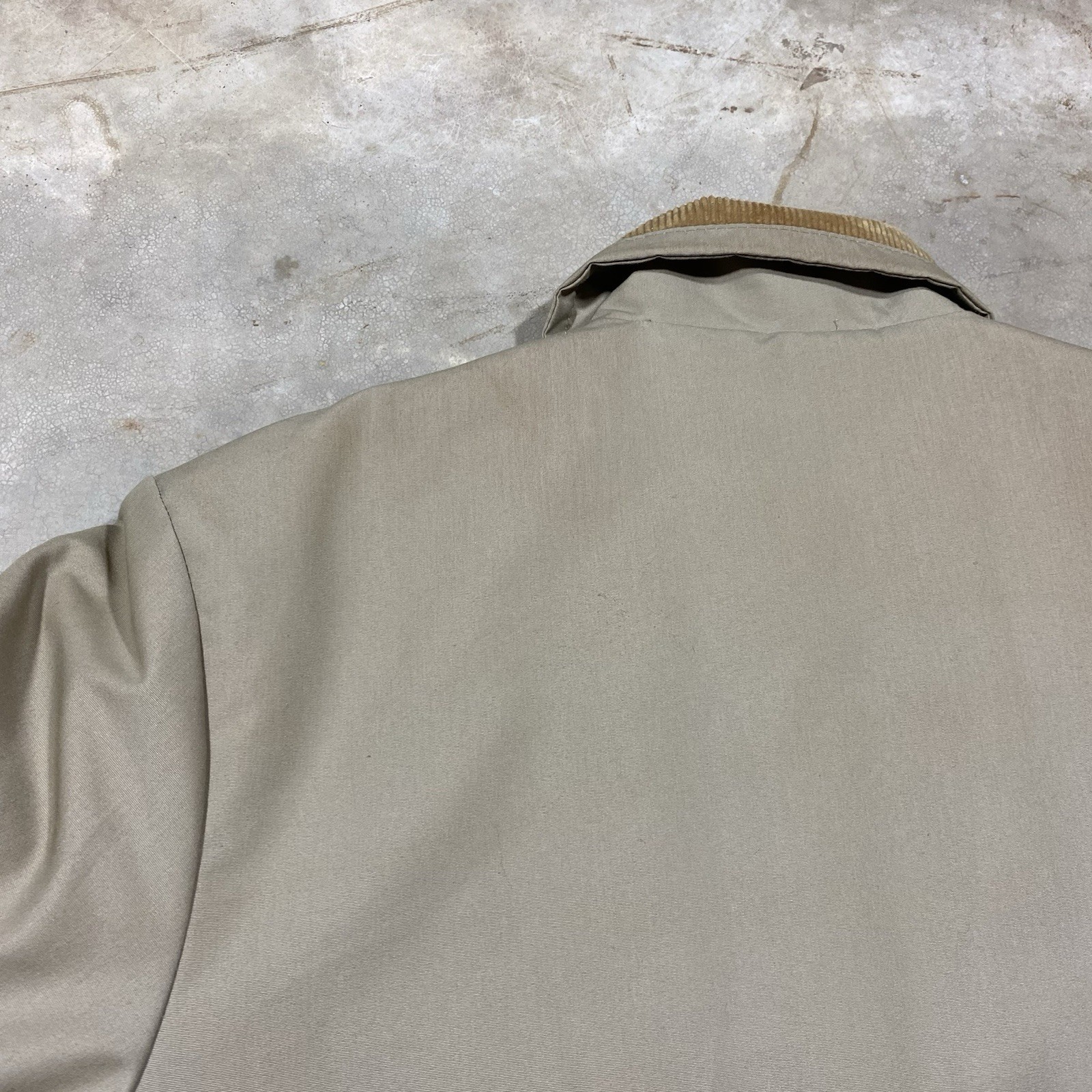 Vintage Westwind Sportswear Work Jacket Tan Corduroy Collar USA Made L