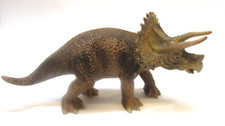 Triceratops Dinosaur 8" Long Hard Plastic Model Figurine Heavy 9.3 oz Not A Toy