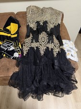 Prom Dress Size20 It’s Black And Gold And Also Strapless