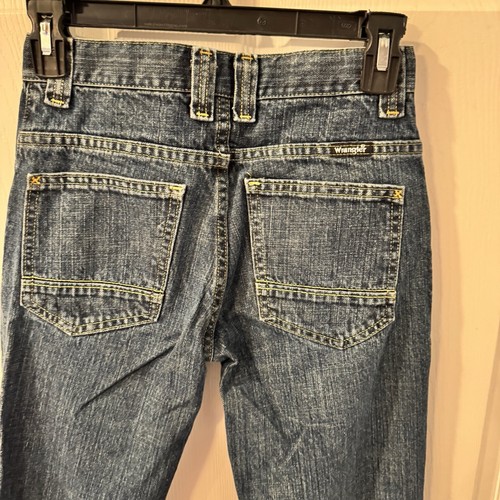 Wrangler Boys Straight Leg Jeans * 12 Regular * Adjustable Waist * 5SCBWDT - Picture 4 of 6
