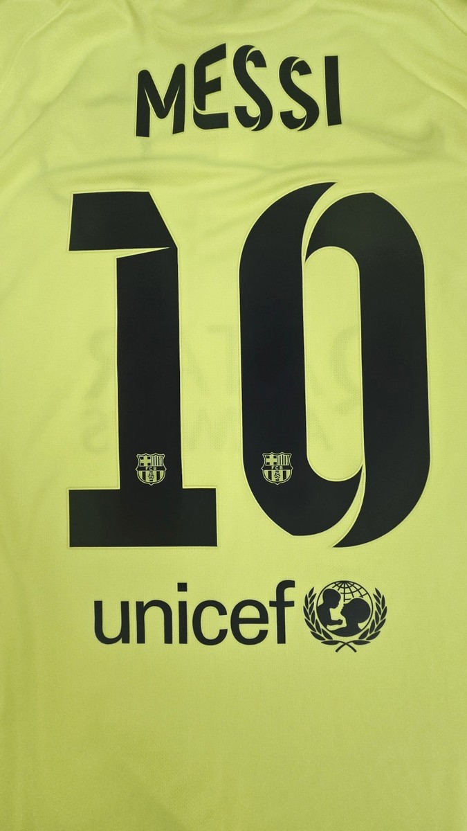 2014/15 NIKE FC BARCELONA #10 MESSI 3RD FOOTBALL SOCCER JERSEY