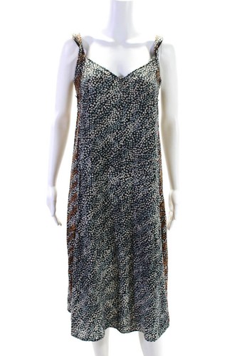 Robe Sans Manches Rag & Bone - Couche De Soie Camel Et Noir - Point De Sellier (whipstitch) - Taille 2 - Occasion Excellent état