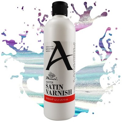 Acryl Firnis Satin 360ml Phoenix Schlussfirnis Varnish Schutzlack wie Schmincke