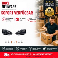 Scheinwerfer Set H7 Links & Rechts passend für VW Jetta/Eos 1KM & Leuchtmittel