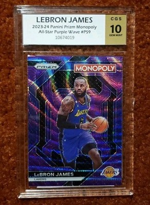 その他 PURPLE PRIZM /50 LEBRON JAMES LEBRON JAMES* 2023-24 Panini Prizm Monopoly All-Star Purple Wave