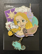 Disney Japan Tangled Princess Rapunzel & Pascal Dangle Pin