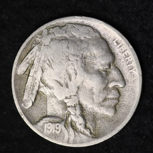 1919-D Buffalo Nickel G / VG FREE SHIPPING