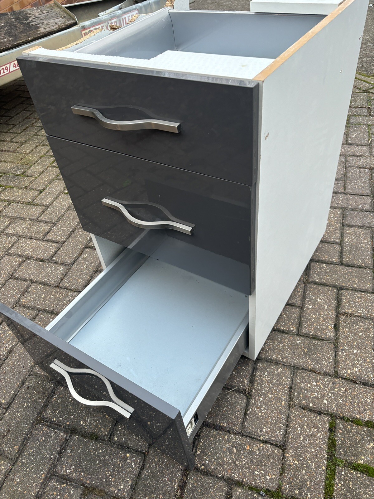 3 drawer kitchen base unit eBay