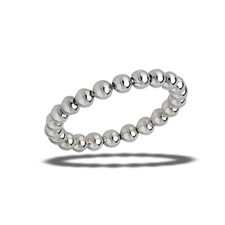 Sterling Silver 3 mm Rolling Bead Ring SZ 5-9 