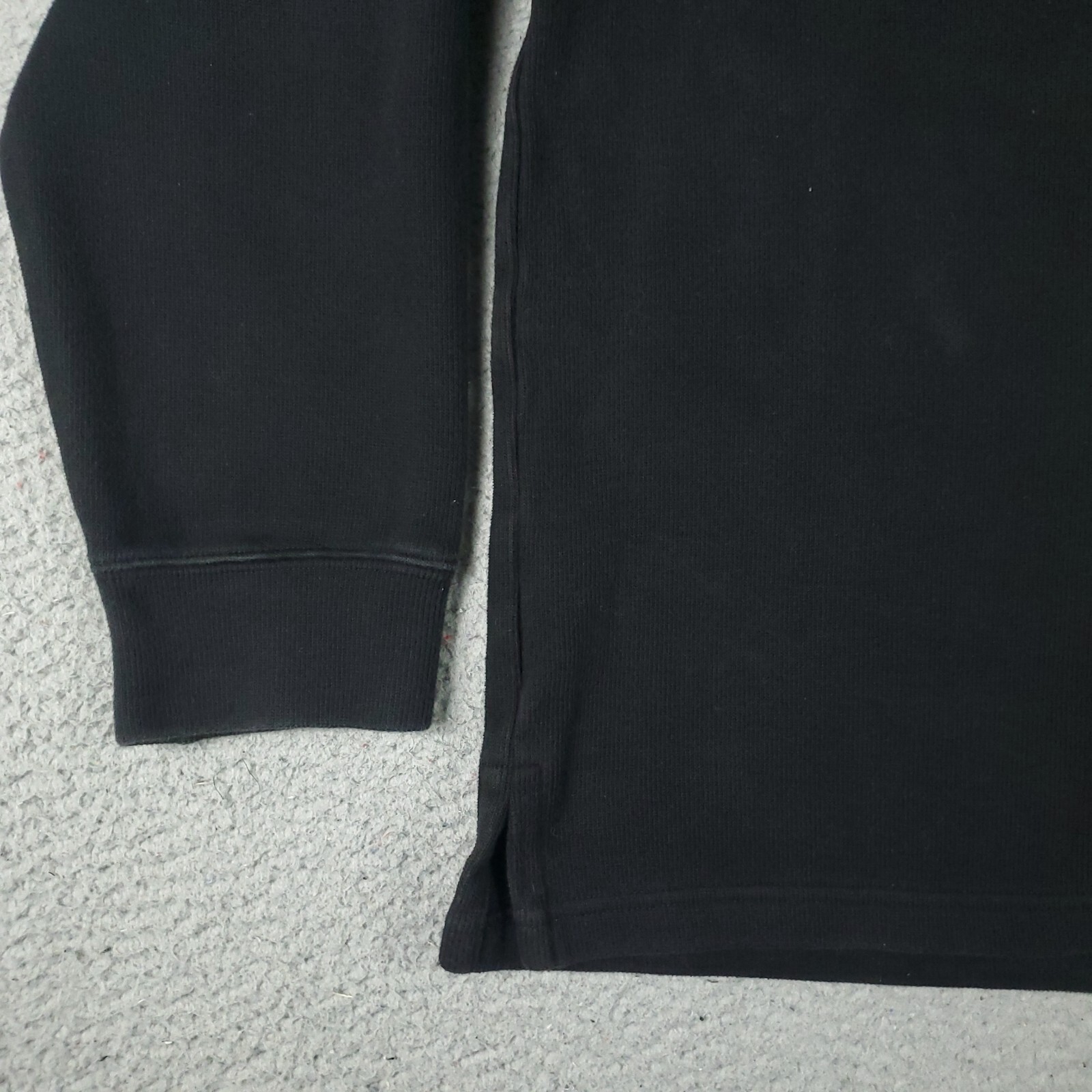 Maglione Ralph Lauren uomo XL nero pony casual 1 4 zip pullover felpa