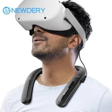 NEWDERY 10000mAh Neck BatteryPower Bank for Meta Quest 3/2,VR Oculus Quest,HTC