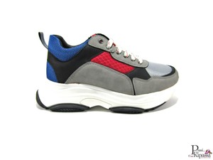 Scarpe da donna invernali con suola zeppa alta sneakers sportive passeggio  rosse | eBay