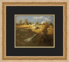 Julian A Weir Upland Pasture Custom Framed Print