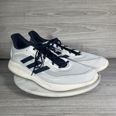 Adidas Supernova Mens 13 Running Shoes White Navy Athletic  display picture 1