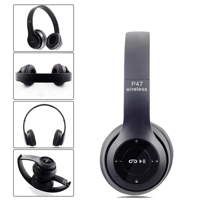 WIRELESS OR WIRED BLUETOOTH HEADPHONES COMPATIBLE WITH SMART DEVICES