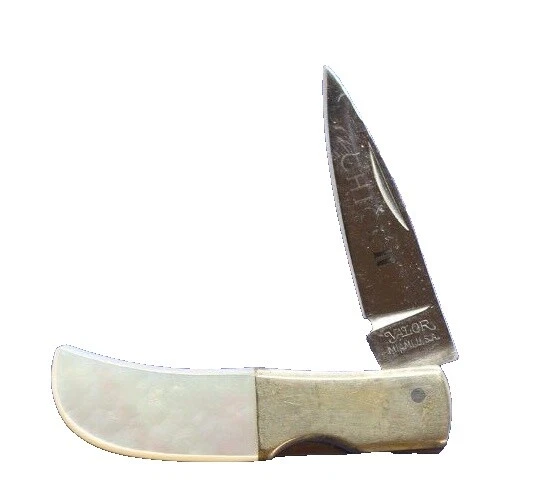 Cuchillos de Hoja de Acero Inoxidable Mango de Shell Vintage