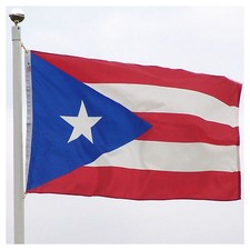 3x5 Puerto Rico Rican 200D Nylon Flag 3'x5' Banner Grommets with Outrigger Clips