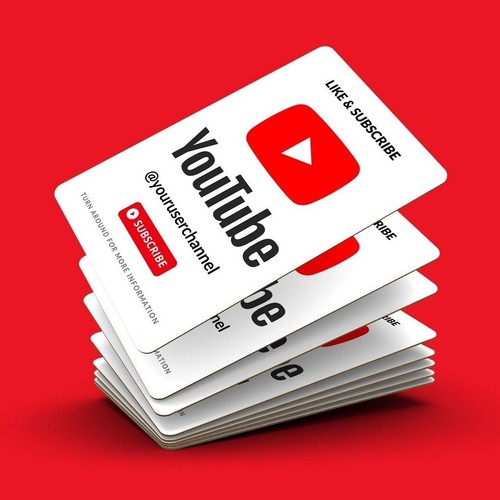 100 biglietti da visita con biglietto da visita Youtube, design codice QR logo, iscriviti - Foto 7 di 8
