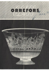 VINTAGE 1940s ORREFORS GLASS SWEDEN ILLUSTRATED BROCHURE! FEATURED ARTISTS WORKS