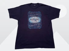 Tultex Men's Dk Blue Deep Eddy Vodka Graphic Short Sleeve Cotton T-Shirt Size XL