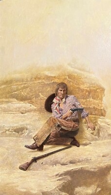 George A. Bush Original Western Cover Art  ''El Segundo'' Dell Publishing Co. 1978