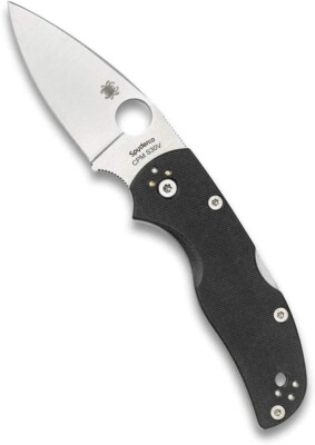 Spyderco Native 5 G-10 Black 2.95'' Plain Edge Folding Pocket Knife C41GP5