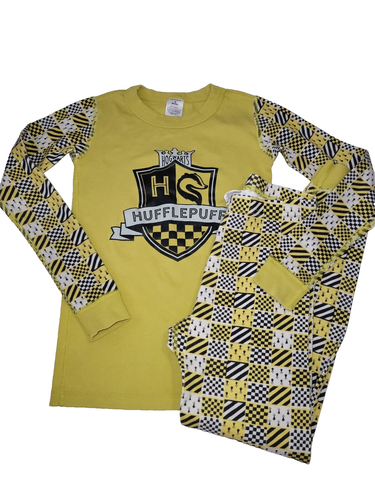 Hanna Andersson Harry Potter Hufflepuff Pajamas size 140 (10) long johns