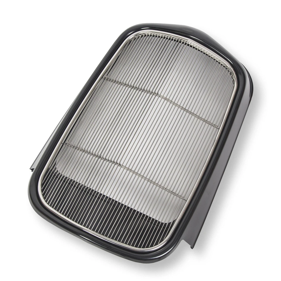 Carcasa de rejilla delantera de acero para Ford 1932 + parrilla de inserción de acero inoxidable sin orificio de manivela Foto 2 de 4