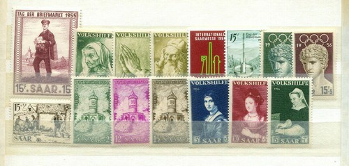 Saar - Kl. Sammlung ** - aus 1948 - 1956 - KW 355,-- € ( 42715 ) - Picture 2 of 2