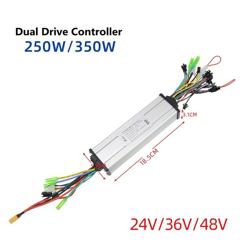 E-Bike 24V/36V/48V 250W-350W 18A Dual Drive Brushless Motor  Controller+Display - Bild 10 von 32