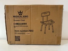 Medical King Elderly Bath Shower Chair Set Of 3 No. 7002- Back Scrubber & Sponge