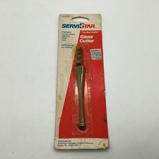 Vintage ServiStar Glass Cutter Tool Made In USA Open Box 5" Long
