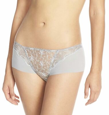 Wacoal Cherish kurzer Slip silbergrau Gr. XL 16 18 ohne VPL Schlüpfer 113006 neu