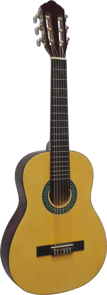 1/4 KINDERGITARRE - CLASSIC GITARRE - NATUR HELL - JUGEND - ENDKNOPF - LINDE -K7