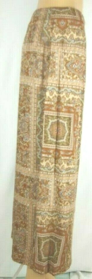 Talbots Petites Brown Patterned Long Flat Front W… - image 8