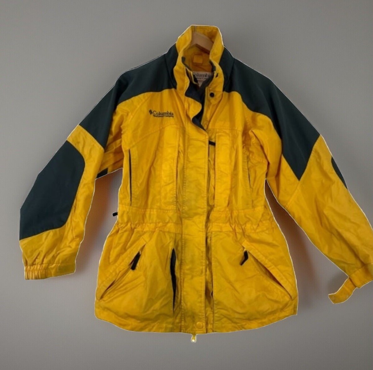 Vintage Columbia Yellow Double Whammy Ski Winter Jacket S 1265 | eBay