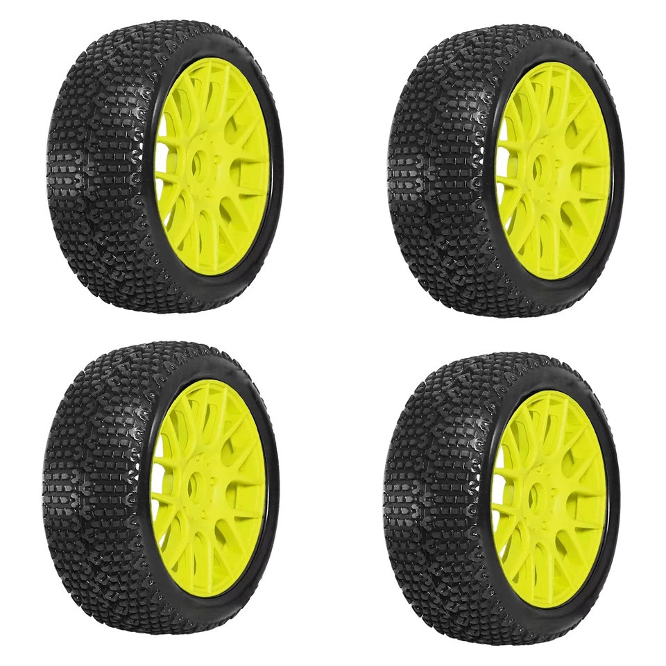 4pcs 17mm Hex TIRES & Wheels For 1/8 RC ARRMA Typhon Talion Traxxas HPI HSP Losi - Image 2 of 4