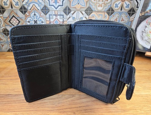 Womens Genuine Soft Real Leather Patchwork Purse Twin Zipped Wallet Coin Pouch - Picture 55 of 72