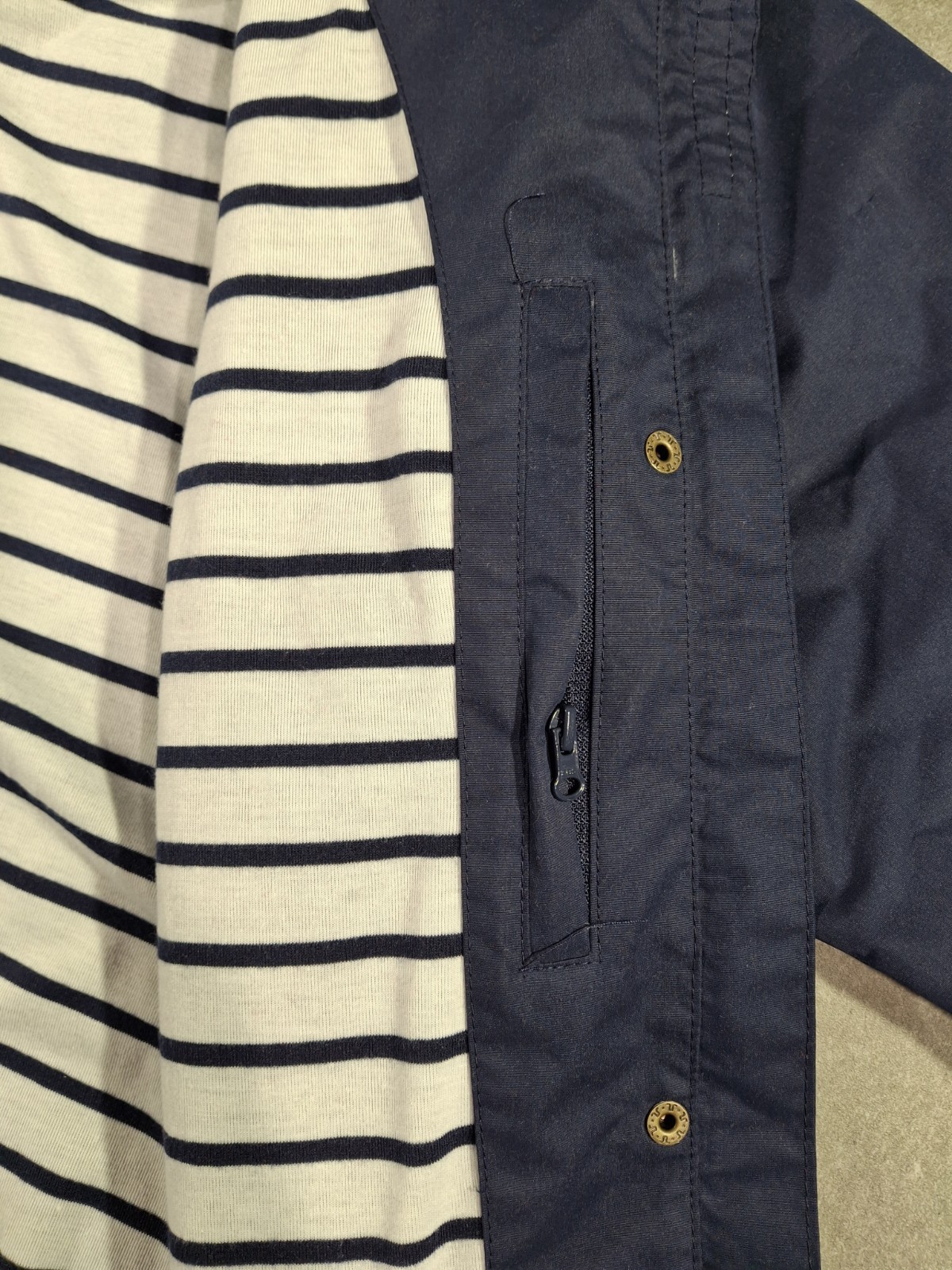 Lighthouse Beachcomber Jacket Womens Medium Blue … - image 8