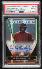 2011 Donruss Elite Extra Edition Prospects Jackie Bradley Jr PSA 8 Auto 0e2x