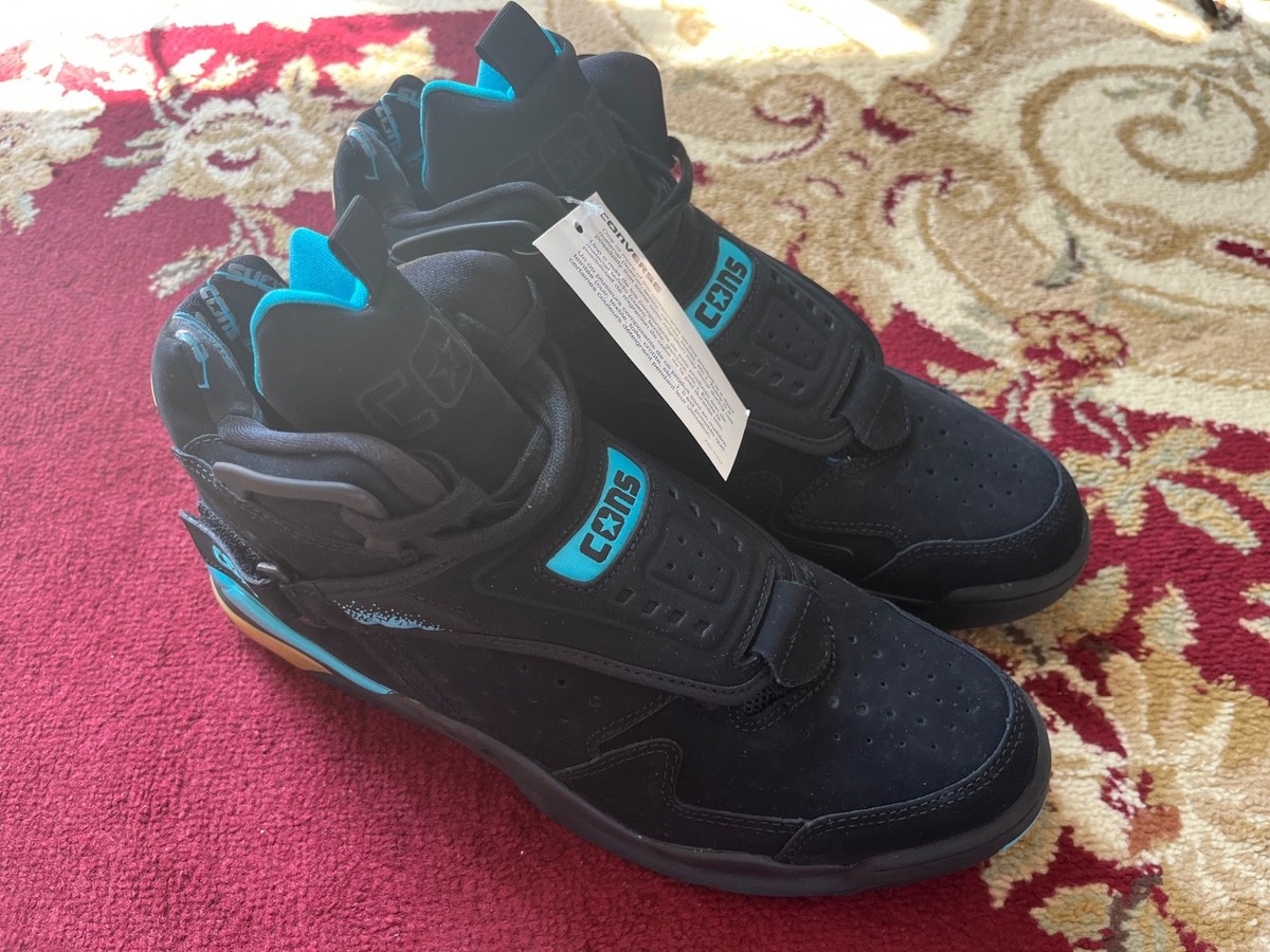 CONVERSE AERO JAM HI SZ 12 MENS DS HORNETS AWAY GRANDMAMA LARRY JOHNSON  VINTAGE