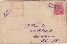 NSW LOOSE LETTER Sydney to San Francisco via Auckland