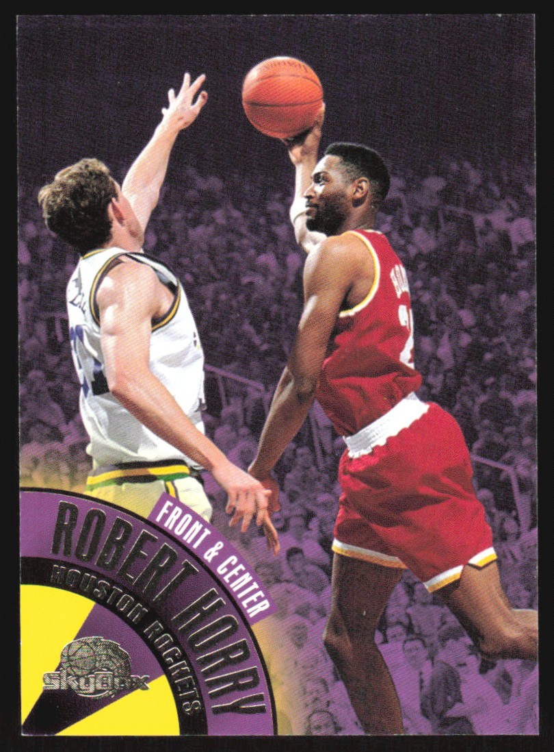 1995-96 SkyBox Premium Front & Center Robert Horry #125 Houston Rockets