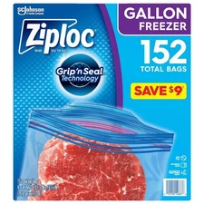 Ziploc 916198 Freezer Bags - Clear(Set of 152)